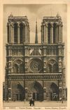 CPA Paris Notre Dame Facade 