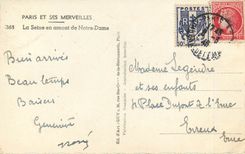 CPM Paris et ses Merveilles La Seine en amont de Notre Dame 