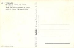 CPM Versailles Hameau de Trianon La Maison de la Reine 