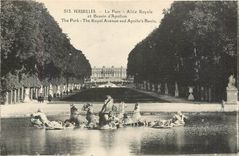 CPA Versailles Le Parc Allee Royale et Bassin d'Apollon 