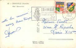 CPM Granville Manche Mer demontee 