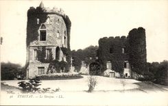 Etretat CPA Le donjon