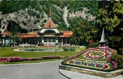 CPM Interlaken - Kursaal mit Blumenuhr
