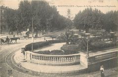 CPA MONTPELLIER Square de la Gare de Palavas et Esplanade