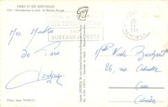 CPM PARIS Montmartre la nuit - Le Moulin Rouge Cyrano Tabac