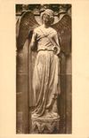 CPA La Cathédrale de Reims - Ange gardien de Saint-Nicaise nommé "Sourire de Reims