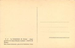 CPA La Cathédrale de Reims - Ange gardien de Saint-Nicaise nommé "Sourire de Reims