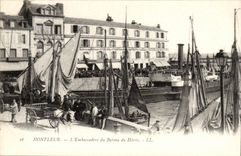 Honfleur CPA L'embarcadere des bateaux du Havre TOP