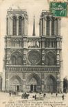 CPA PARIS-La façade de notre dame Edifiée dans le premier