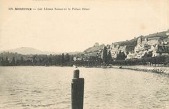 CPA MONTREUX-Lac Leman Suisse et le Plalace Hotel