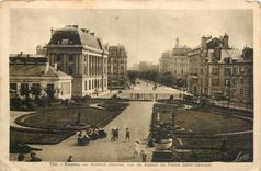 CPA RENNES-Avenue janvier. Vue Square du Palais Saint-georges