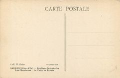 CPA SAULIEU(Cote-d'or)-Basilique St Andoche-Les Chapiteaux-La fuite en Egypte