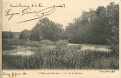 CPA L'Isle sur Serein-Vue sur la Riviere