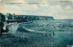 CPA ARROMANVHES-La palge et la Falaises-LL