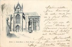 CPA Reims Saint Remi Petit Portail Carte 1900