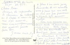 CPM Les Sites Merveilleux de La Cote d'Azur Menton Alpes Maritimes Vue sur le petit port et la Vieil