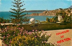 CPM Les Sites Merveilleux de La Cote d'Azur Menton Vue generale 