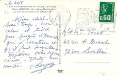 CPM Menton Alpes Maritimes Le Port de Plaisance de Garavan