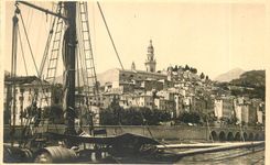 CPA Cote d'Azur  Menton Bateau