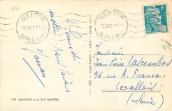 CPA Menton et le Cap Martin 