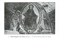 CPA Saint Aignan sur Cher Crypte Le Christ dans sa Gloire 