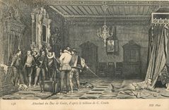CPA Assasinat du Duc de Guise d'Apres le tableau de C Comte 