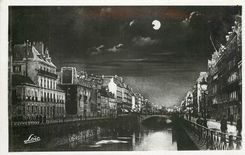 CPA Rennes Les Quais au Clair de Lune 