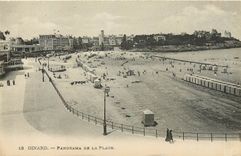 CPA Dinard Panorama de la Plage 