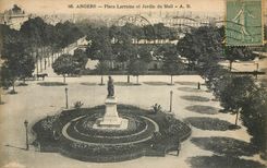 CPA Angers Place Lorraine et Jardin du Mail 