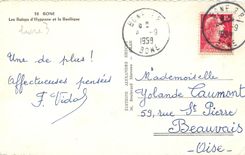 CPM Bone Les Ruines d'Hyppone et la Basilique