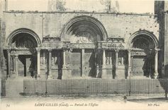 CPA SAINT -GILLES (Gard). Portail de l"Eglise