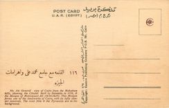 CPA Tomb of the Caliphs  who ruled egypte Chameaux