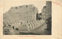 CPA THEBES-Allee de Sphinx a Karnak