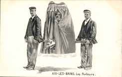 Aix les Bains - Carriers - illustration - CPA