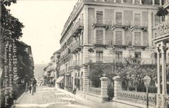 Aix les Bains - Street of Casino Large Hotel Metropolis Large Hotel of North - CPA