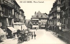 Aix les Bains - Carnot Place - horse - CPA