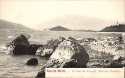 Aix les Bains - the Lake of Le Bourget Seen on Chatillon - CPA