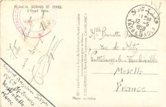 CPM SCENE ET TYPES. L'Oued Draa