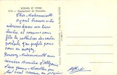 CPA SCENE ET TYPES. Campement  de Nomades