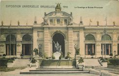 CPA EXPOSITION UNIVERSELLE BRUXELLES 1910 Le Quadrige et Entrée Principale