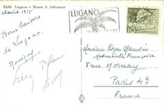 CPA Lugano et Monte S Salvatore 