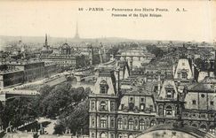 CPA Paris Panorama des huits Ponts 