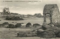 CPA Ploumanach l'Oratoire Saint Guirec et le Chateau de Costaeres 