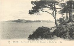 CPA Dinard la Vicomte la Pointe des Douaniers et Saint Servan 