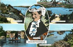 CPM Champtoceaux Champalud vers Oudond La table d'orientation et la Loire LA Loire