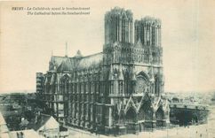 CPA Reims la cathedrale avant le bombardement 