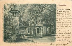 CPA Versailles parc du petit trianon hameau de la Reine Marie Antoinette Laiterie et Tour Marlboroug