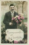 CPA Remerciements et bon souvenir Homme