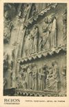 CPA Reims Cathedrale portail Saint Sixte detail du Tympan 