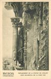 CPA Reims Cathedrale emplacement de la statue de l'eglise cote occidental de la rose sud 